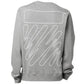 Off-White Wave Out Diag Design Grey Slim Sweatshirt