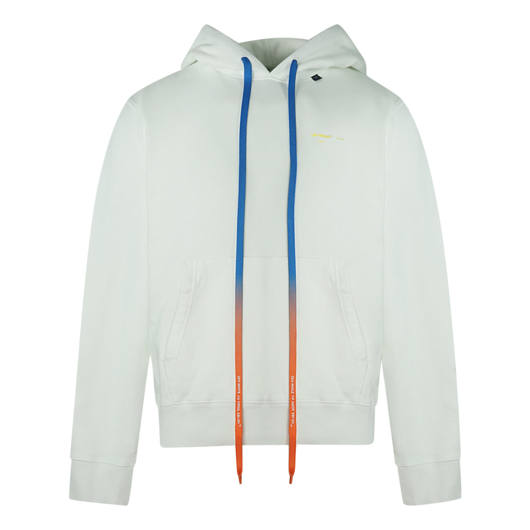 Off-White Long Drawstrings White Slim Hoodie