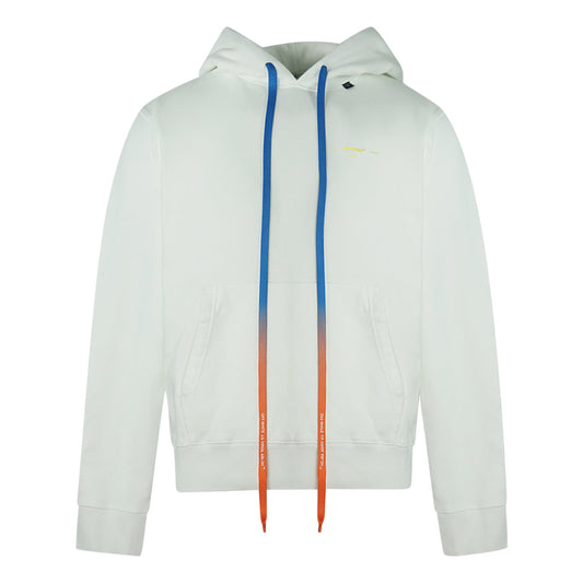 Off-White Long Drawstrings White Slim Hoodie