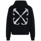 Off-White Lunar Arrow Design Black Skate Hoodie