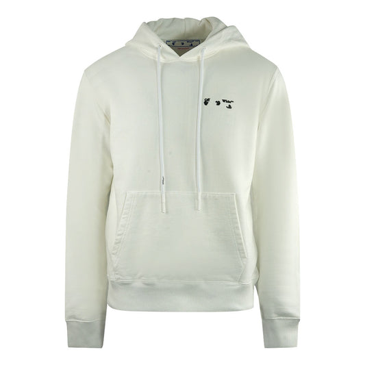 Off-White Small Off-White Logo White Slim Hoodie