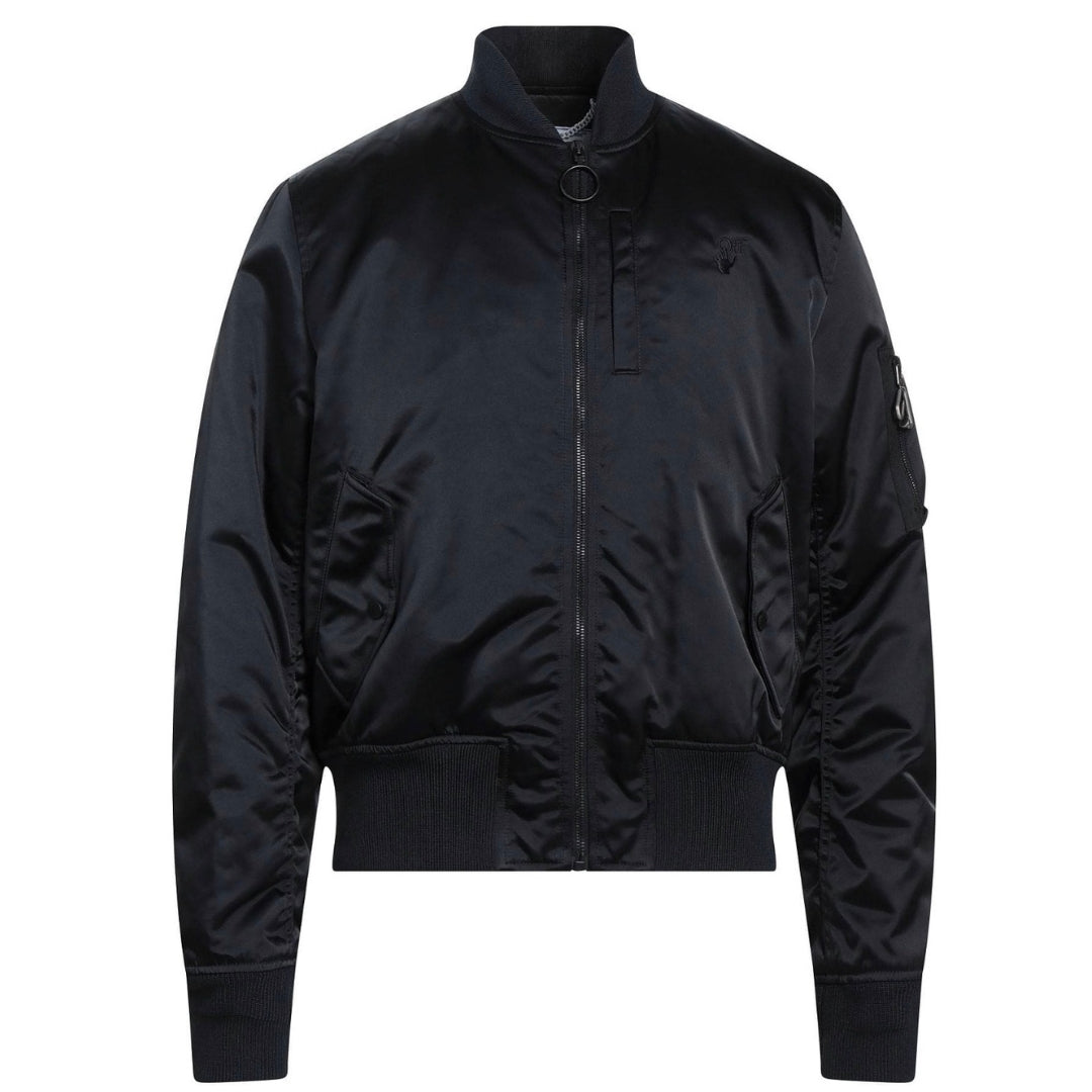 Off-White Hand Off Black Bomber Jacket