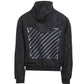 Off-White Taped Sleeve Black Windbreaker Jacket