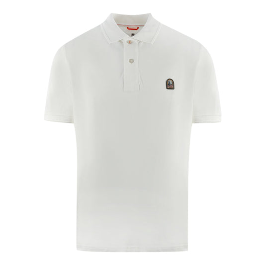 Parajumpers Patch Polo Patch Logo Off White Polo Shirt