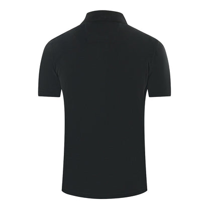 Parajumpers Patch Polo Patch Logo Black Polo Shirt