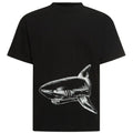 Palm Angels Broken Shark Design Black T Shirt