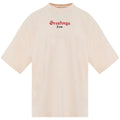 Palm Angels California Logo Oversized Fit Beige T Shirt
