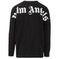 Palm Angels Classic Logo Long Sleeve Black T-Shirt