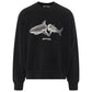 Palm Angels Split Shark Logo Black Sweatshirt