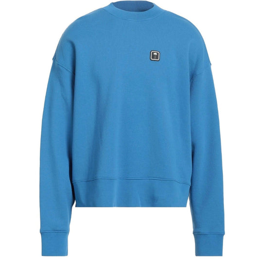 Palm Angels PXP Palm Crew Blue Sweatshirt