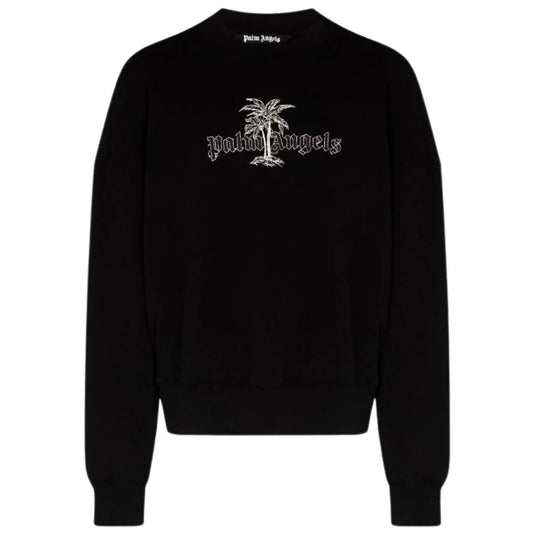 Palm Angels Mens Pmba026S22Fle0091001 Sweater Black