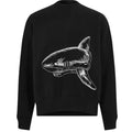Palm Angels Split Shark Logo Crew Neck Black Sweater - Style Centre Wholesale
