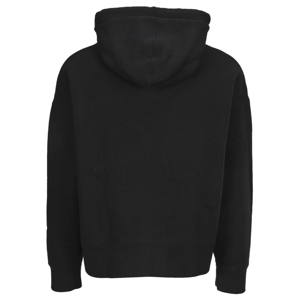 Palm Angels Embroidered Stars Logo Black Hoodie - Style Centre Wholesale