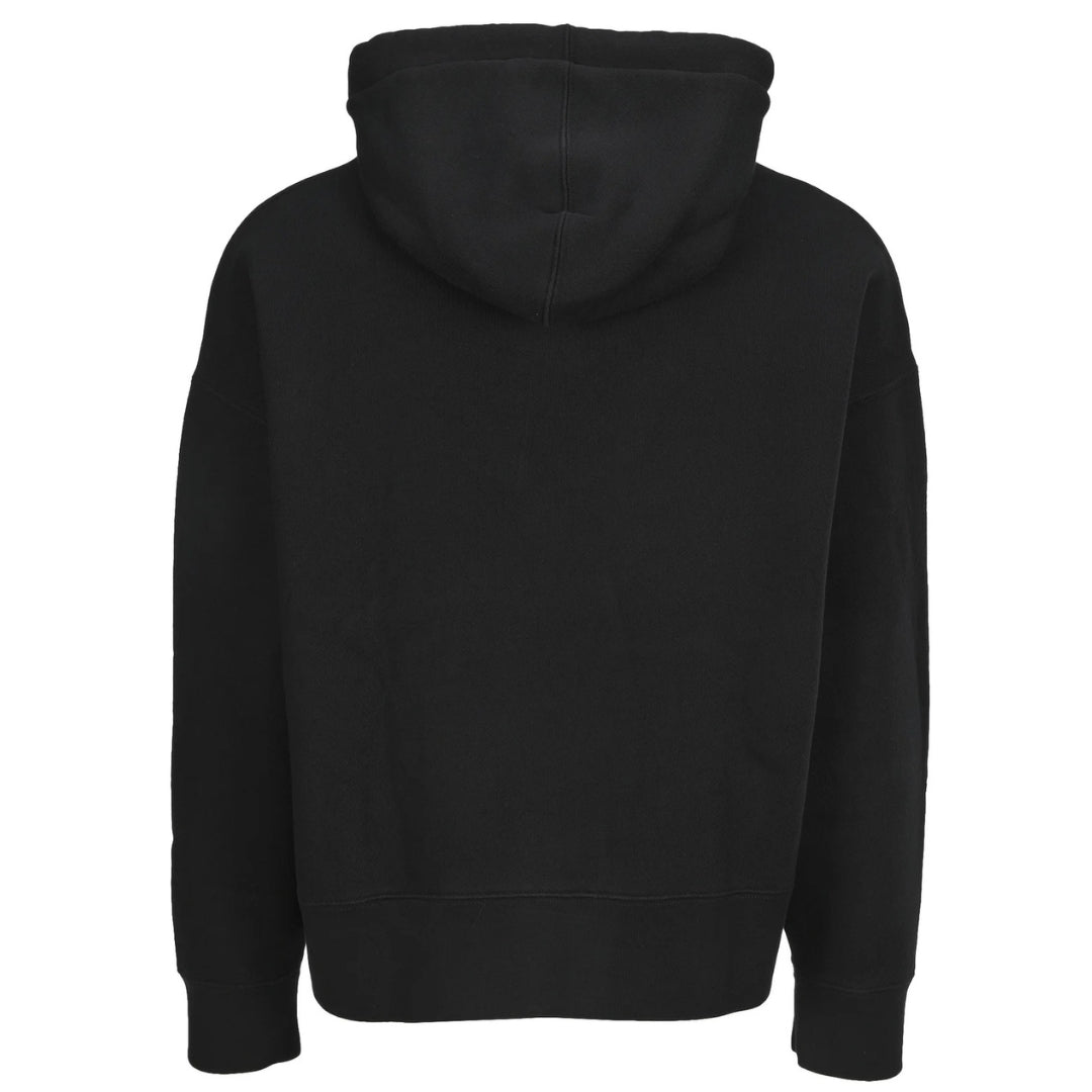 Palm Angels Embroidered Stars Logo Black Hoodie - Style Centre Wholesale