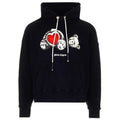 Palm Angels Kill The Bear In Love Black Hoodie PMBB058R21FLE010 1001