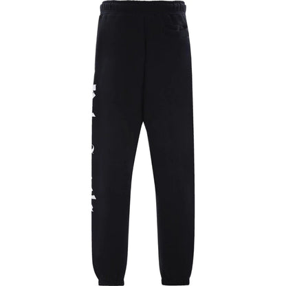 Palm Angels Branded Logo Black Sweatpants - Style Centre Wholesale
