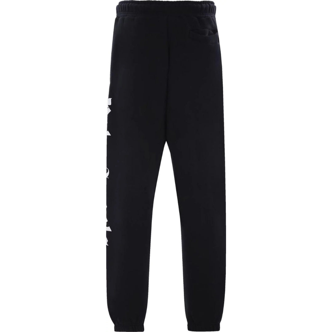 Palm Angels Branded Logo Black Sweatpants