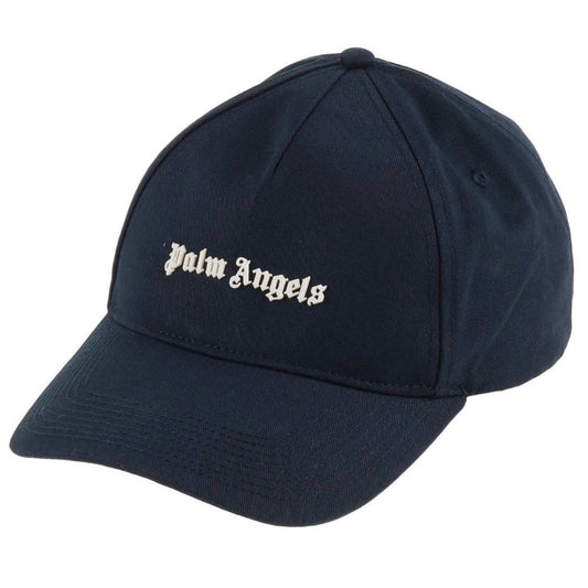Palm Angels Logo Navy Blue Cap - Style Centre Wholesale
