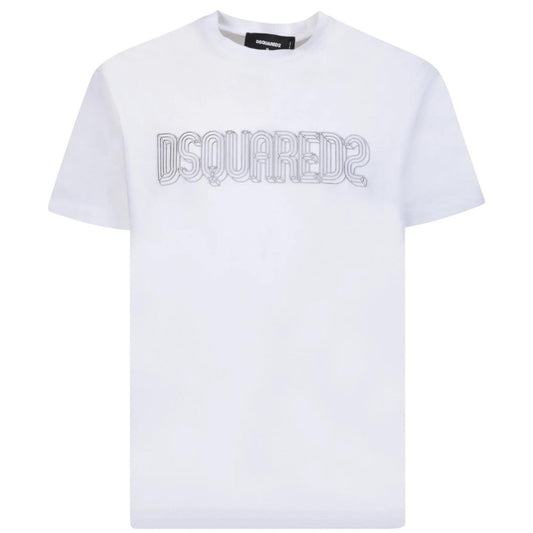 Dsquared2 Brand Logo Cool Fit White T-Shirt
