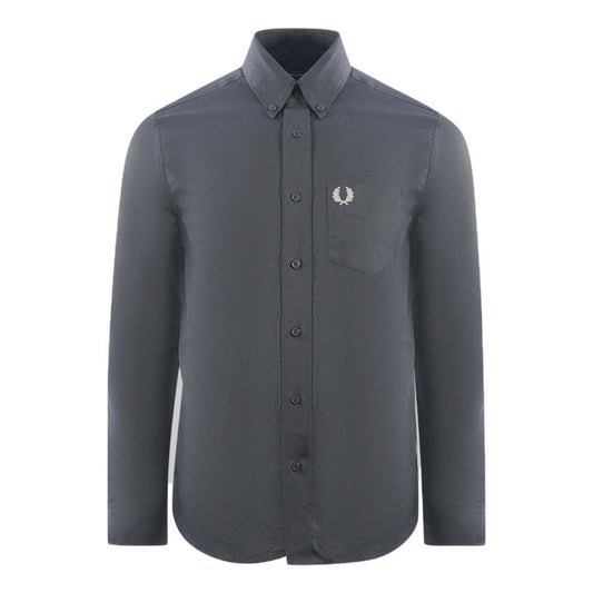 Fred Perry Oxford Black Casual Shirt