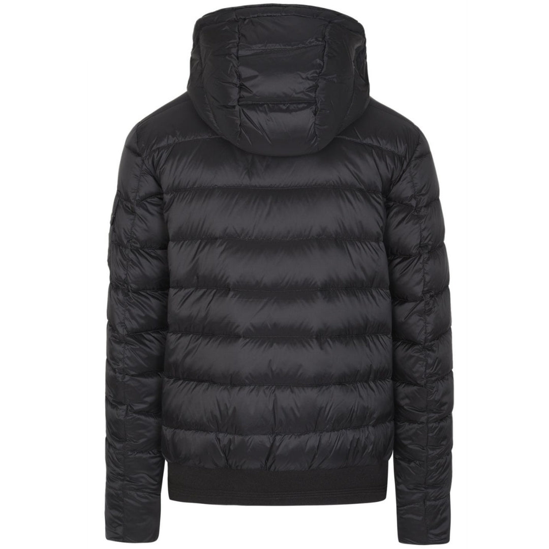 Belstaff Stadia Signal Orange Detail Black Down Filled Jacket