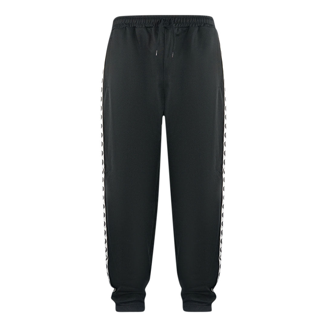 Fred Perry Tonal Tape Black Sweat Pants