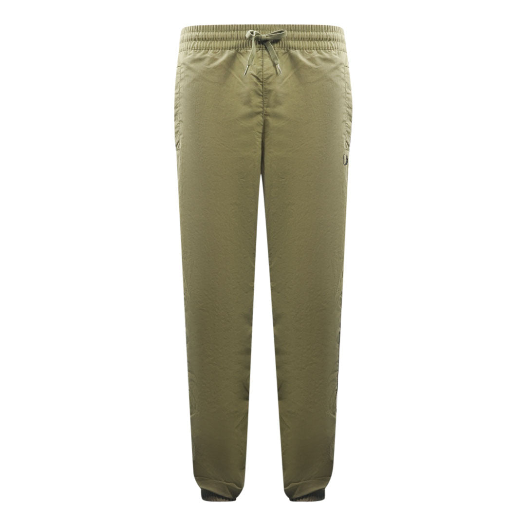 Fred Perry Tonal Tape Military Green Shell Sweat Pants