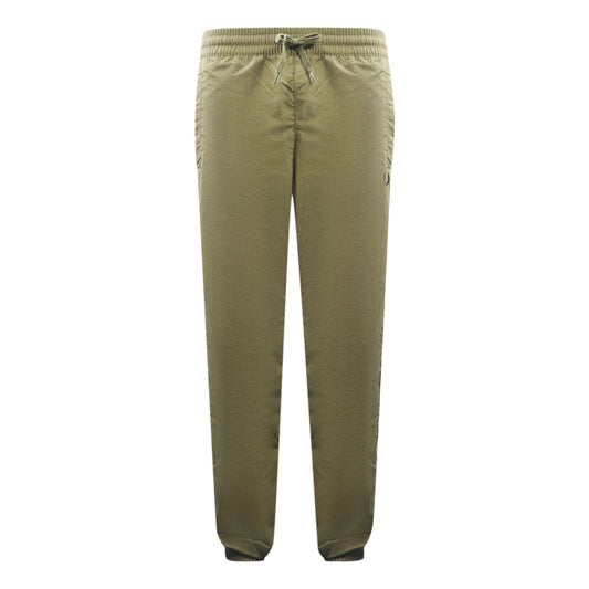 Fred Perry Tonal Tape Military Green Shell Sweat Pants