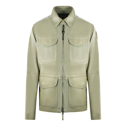 Parajumpers Truman Leather London Fog Beige Leather Jacket Truman Leather 233