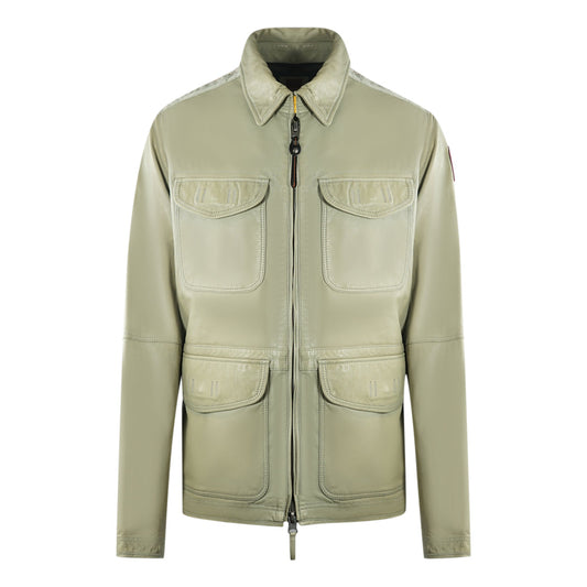 Parajumpers Truman Leather London Fog Beige Leather Jacket Truman Leather 233