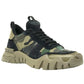 Valentino Garavani Rock Runner Green Camo Sneakers