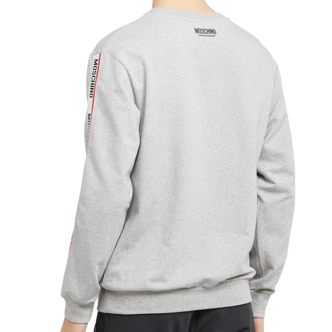 Moschino Tape Logo Grey Jumper