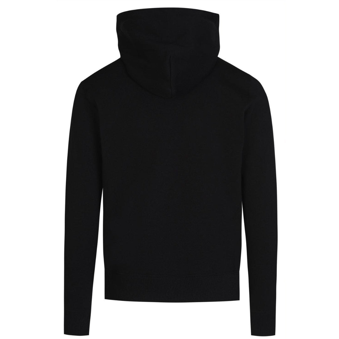 Valentino Embossed Logo Black Hoodie