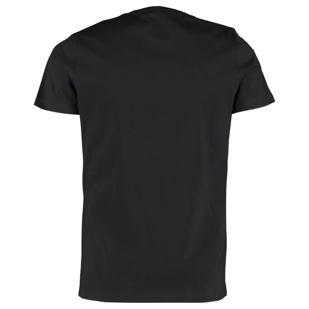 Balmain Paris White Branded Logo Black T-Shirt