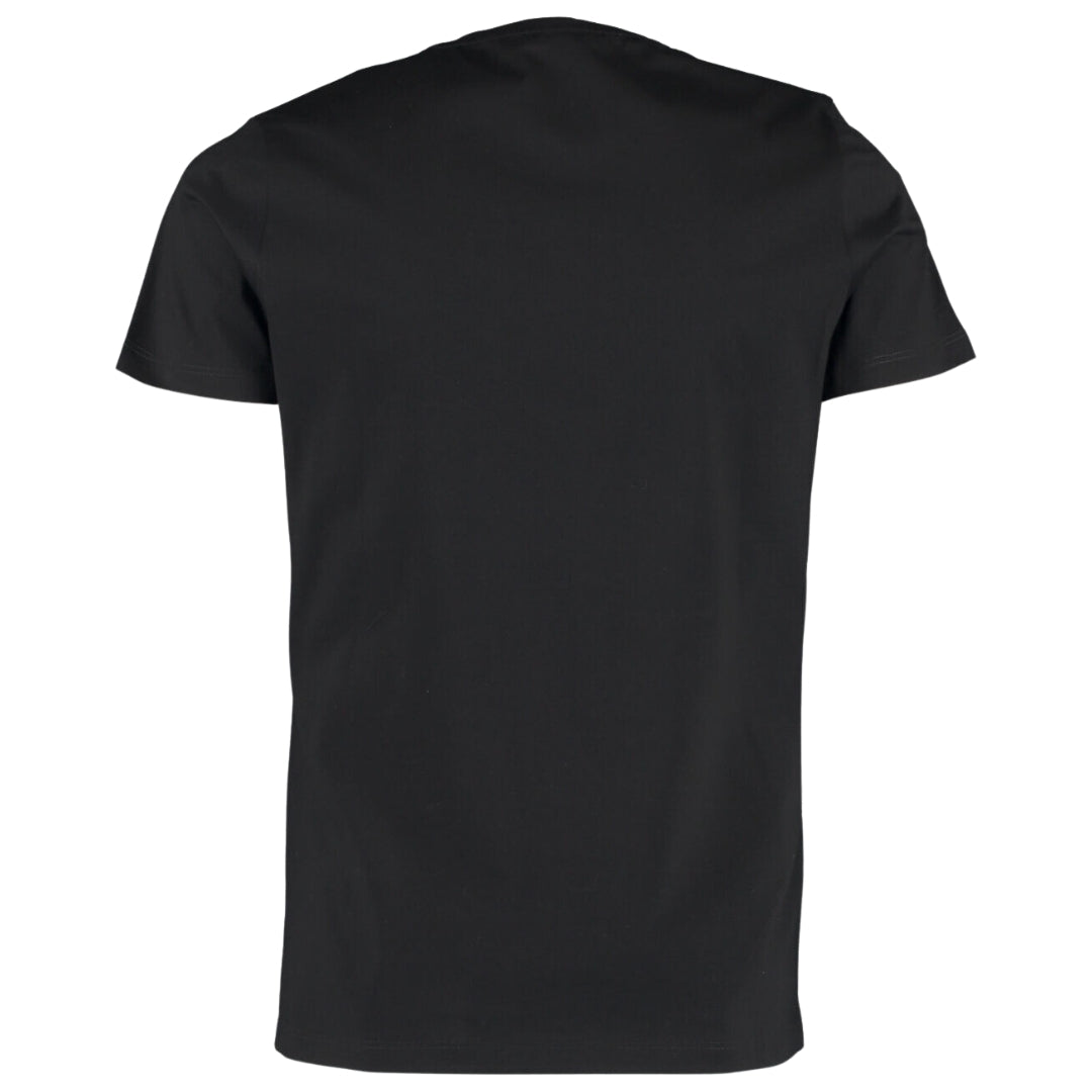 Balmain Paris Red Branded Logo Black T-Shirt