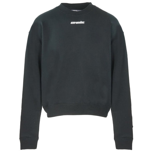 Off-White White Blue Cross Design Black jumper