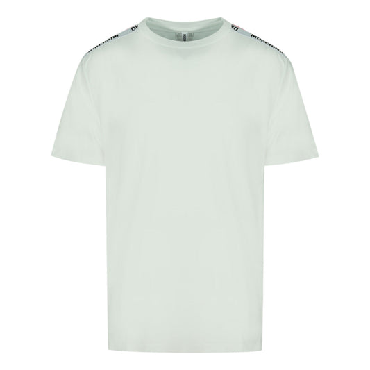 Moschino Taped Shoulder Logo White T-Shirt