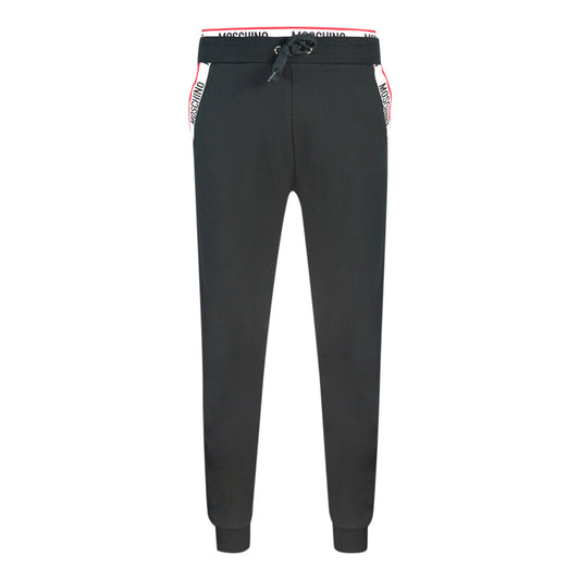 Moschino Branded Pockets Black Sweatpants