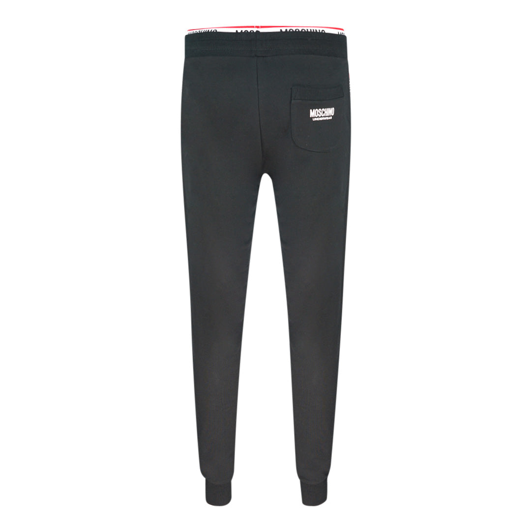 Moschino Branded Pockets Black Sweatpants