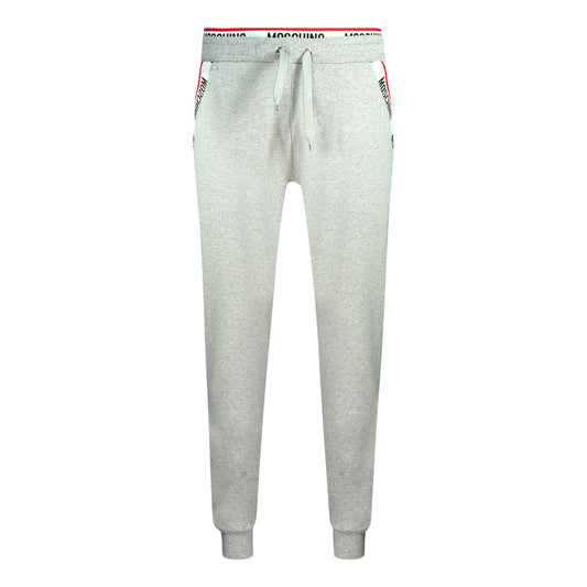 Moschino Taped Logo Around Waist Grey Sweatpants