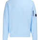 C.P. Company Diagonal Raised Fleece Crew Neck Sweatshirt in Sky Blue