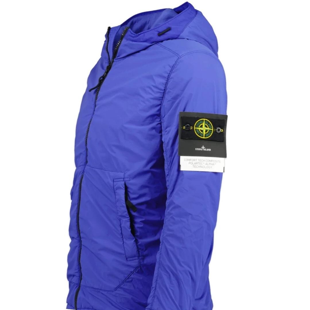 Stone Island Polartec Alpha Blue Hooded Jacket