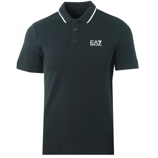 EA7 Branded Logo On Chest Night Blue Polo Shirt