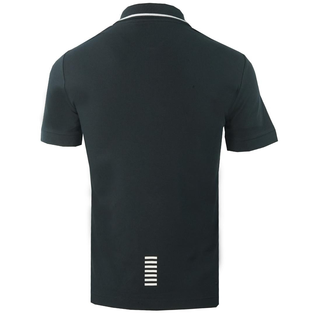 EA7 Branded Logo On Chest Night Blue Polo Shirt