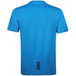 EA7 Brand Chest Logo Bright Blue V-Neck T-Shirt