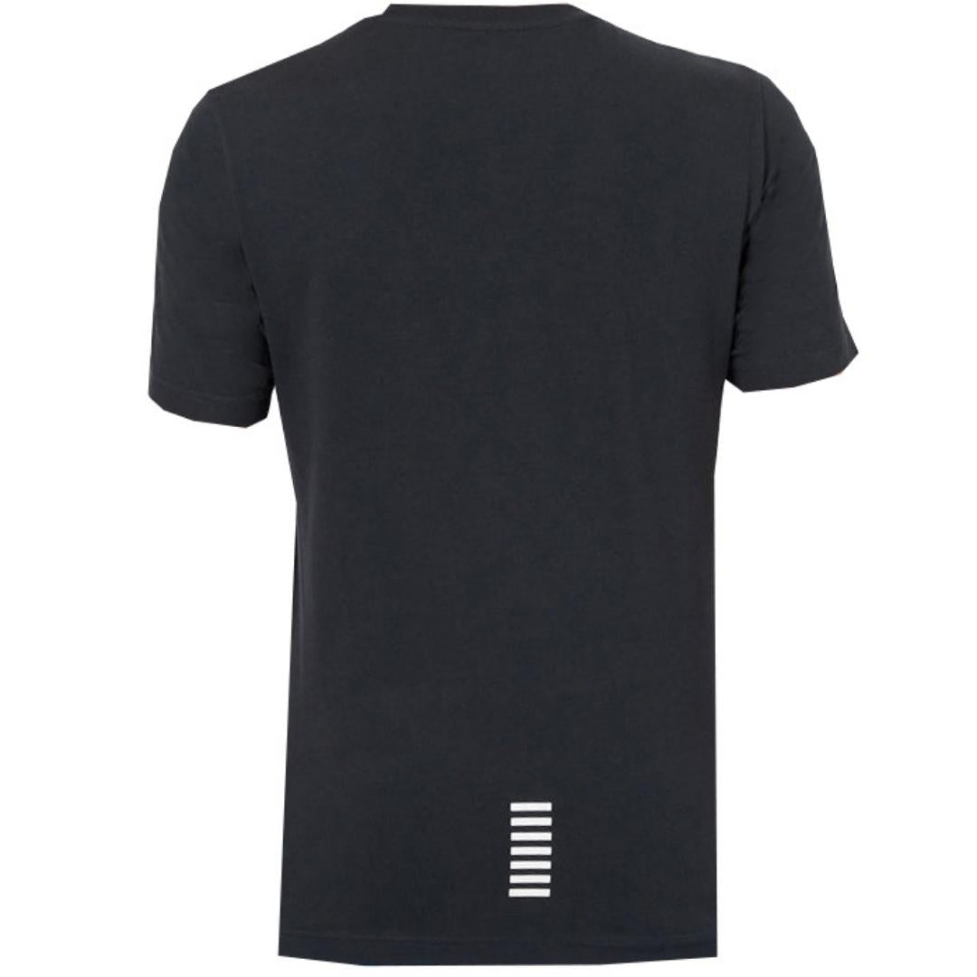 EA7 Chest Logo Navy V-Neck T-Shirt