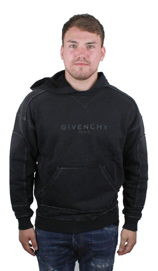 Givenchy BM708P3003 001 Mens Black Hoodie - Style Centre Wholesale