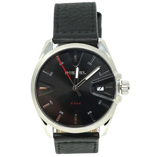 Diesel DZ1862 Black Leather Strap Watch