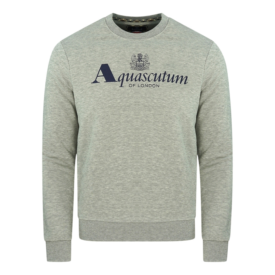 Aquascutum Of London Logo Grey Sweatshirt