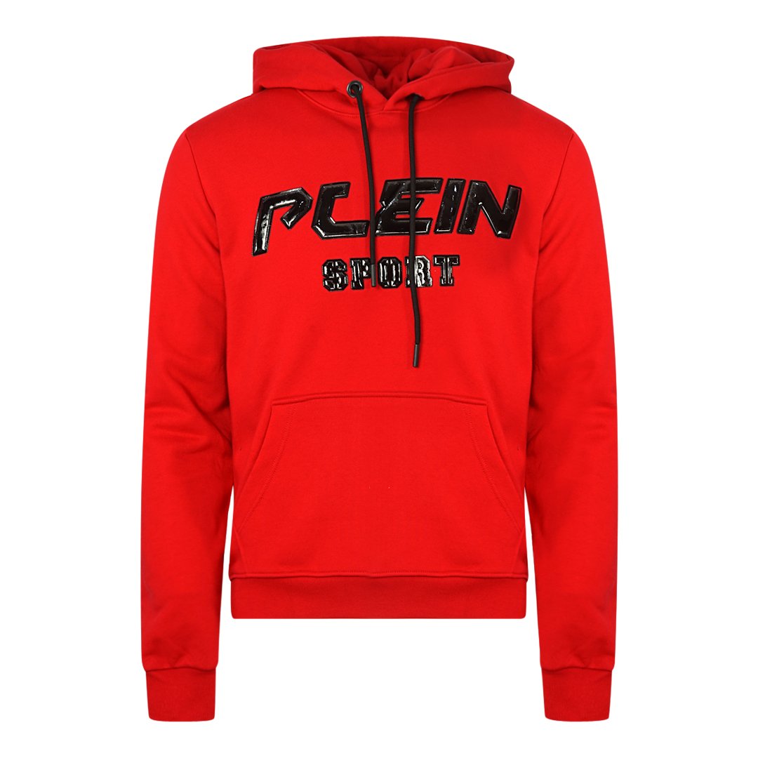 Philipp Plein Sport Black Logo Red Hoodie